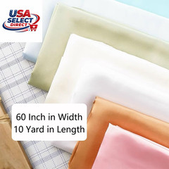 Black Satin Fabric 10 Yards 60 Inch Wide Polyester for Crafts Sewing