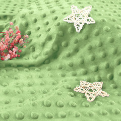 Minky Dot Fabric by the Yard, 1 Yard X 60 Inch Wide Soft Plush Fabric Sage Green