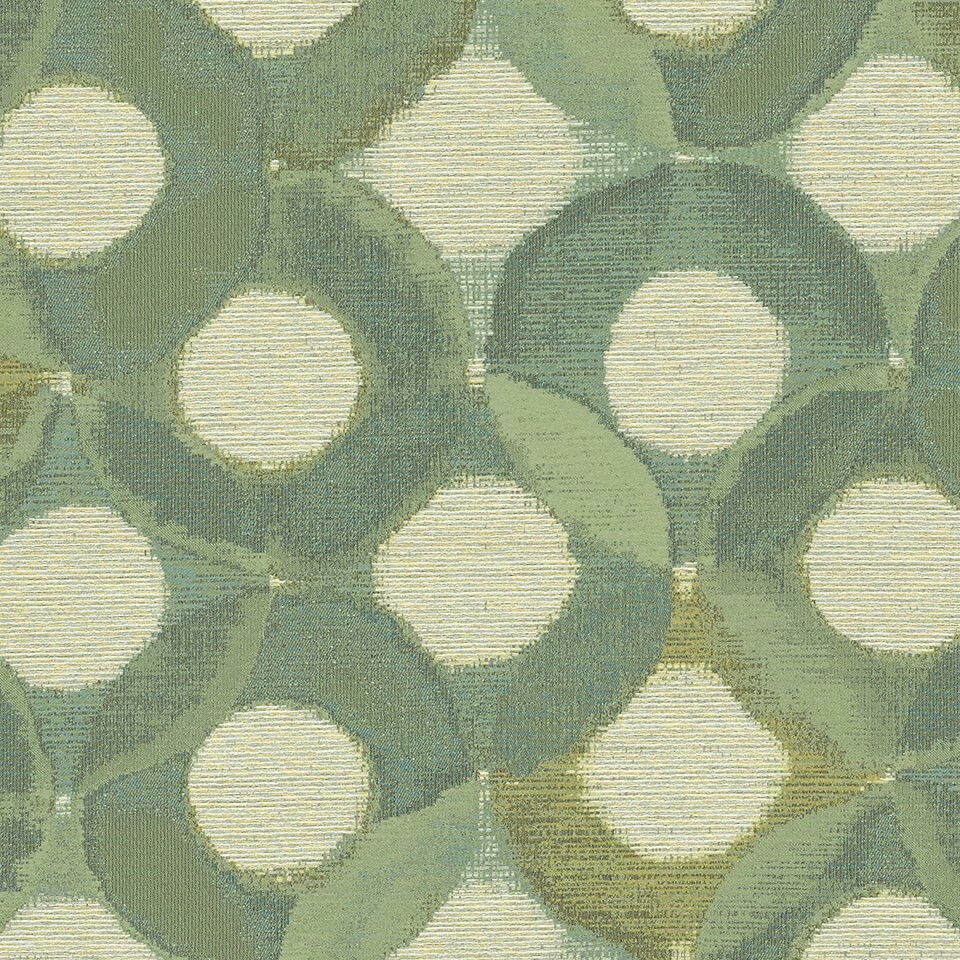 CF Stinson Cinema Aegean, turquoise, aqua, green, cream Modern Upholstery Fabric