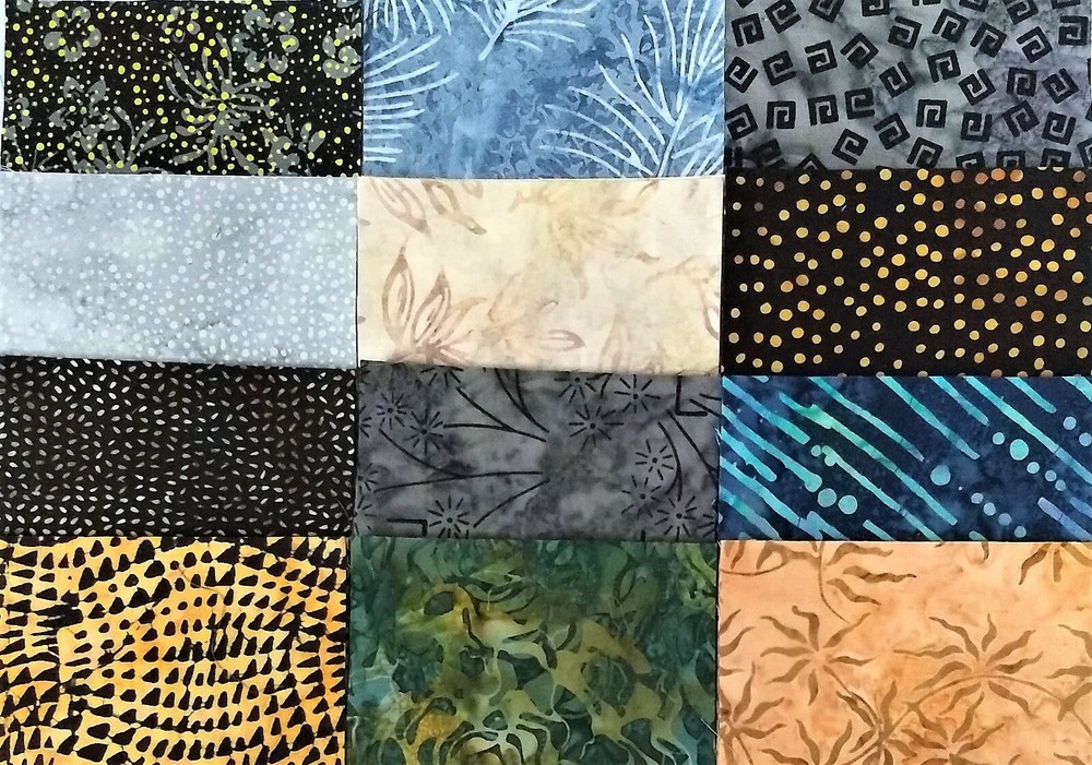 48 PCS BATIK ~ 5″X5″ PRE-CUT QUILT SQUARES CHARM PACK ~ FREE SHIPPING