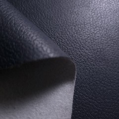 Deep Navy Matte Leatherette Fabric 54″ Subtle Pebble Grain By The Yard