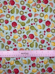 4 Funky Fruit Coordinating Fabrics Henley Studio Makower Cotton 44″ 1 Yard Each