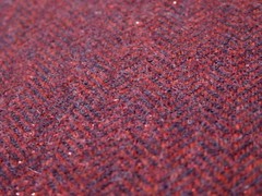 SUPER SOFT Wool- Blend – Wine Metallic and Black Herringbone – European Suiting