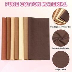 PATIKIL Cotton Fabric Bundles, 35 Pcs 4 x 4 Inch Fat 4 x 4 Inch, Brown