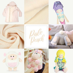 Plush Fabric | Solid Pale Peach Minky Fabric for Sewing | Super Soft