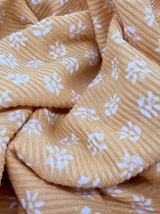 Yummy RIB 2×1 Knit Print 95% Polyester 5% Spandex 58/60″ Fabric By The Yard