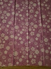 JOANN’S Fabric Purple and White 3 YDs (110 IN) x 42 IN Cotton Floral Remnant