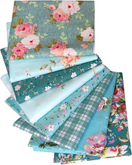 8pcs Cotton Craft Fabric Bundle 18″ x 22″ Pre-Cut Fat Quarters Quilting Fabric f