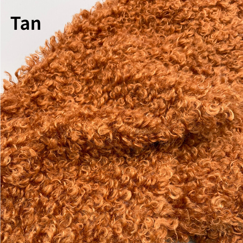 Curly Plush Faux Sherpa Fleece Fabric ry DIY Toy Doll Material 40 45CM