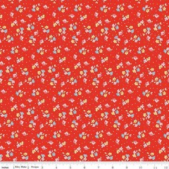 Simple Pleasures Calico Sweet Rose Strawberry Fabric by the Yard or Fat Quarter