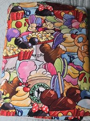 1YD Backstitch Disney Butter Snacks Cotton Lycra Fabric