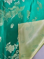 Arisa JADE GREEN Dragon Brocade Chinese Satin Fabric for Cheongsam/Qipao, Appar