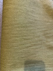 VTG FLOCKED SLUB Velvet Upholstery FABRIC Green 54″W~DOLLHOUSE~FURNITURE *AS IS