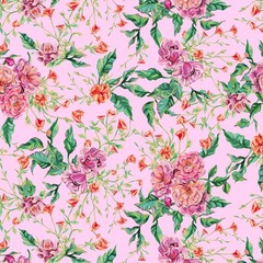1/2 Yard Fabric – In Full Bloom | Rose Garden – Blush by FreeSpirit