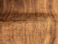 Hand Dyed Persimmon Fabric | Rustic Vintage Homespun Textile | Half Yard Cut