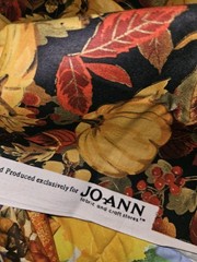 Lot Of 5 Pieces Of Mixed Patterns Fall Themed Cotton Fabric & 70 X 6.5″ Squares