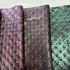 DIY Retro Metallic Diamond Patterned Leather Fabric Costume Armor Materials