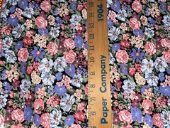 By 1/2 Yd Vintage Rose Daffodil Pansy Daisy Floral Cotton Fabric Peter Pan BTHY