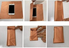 Pure Copper Faraday Fabric RF & LF Electromagnetic Fields Gold Color Blocking Fa