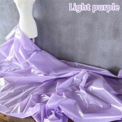 Faux Pu Leather Fabric Thin Waterproof Shiny for Puffer Coat Jacket Crafts