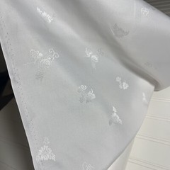 SILK White, FABRIC 1 Yard x 22 Inches Wide or 36 Inches x 22 Wide SOLD BY YARD