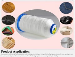 Selric [2400Yards / Black + White] Pack of 2 T135 #138 420D/3, + White