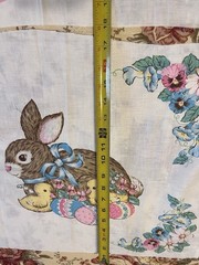 VTG Easter Fabric Lot Appliqués Pillow Quilt Rare Lot! Bunnies Chicks Darling