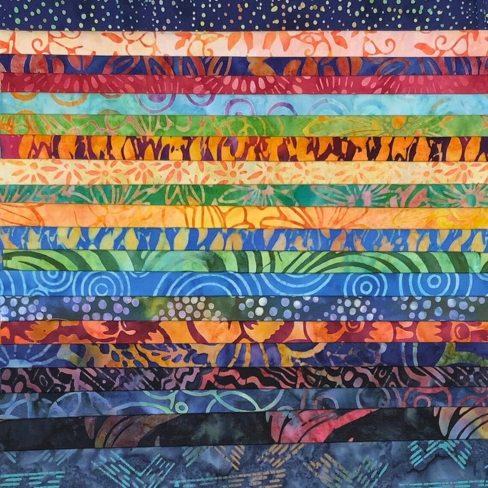 Lunn Fabric Batiks Stash Builder 20 Fat Quarters Batik FQ Pack Rainbow #407