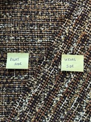 Mendel Goldberg Couture Jacket Kit Bouclé & Silk Charmeuse Trims Buttons Hooks