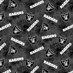 NFL Football Las Vegas Raiders FLANNEL Game Day Sports Fabric by the Yard