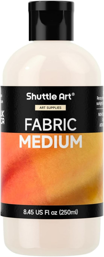 Fabric Medium, 8.45 Oz /250Ml Professional Textile Medium for Fabric Painting, I