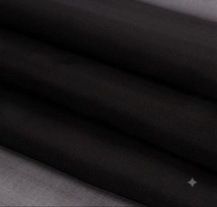 Black 100% silk organza fabric 45” width Sold by the yard