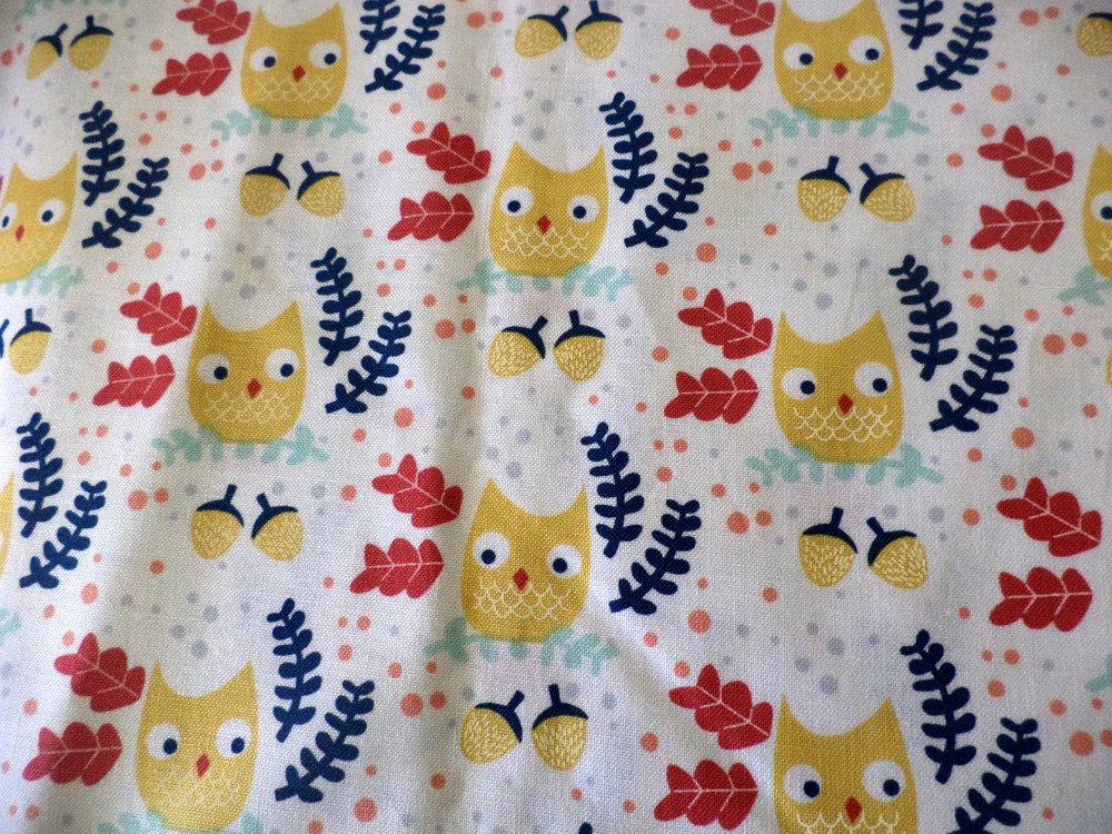 Dear Stella Cotton Fabric Hilltop Owls One Yard