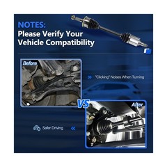 Maxfavor CV Axle Front Fit for 2000 2001 2002 2003 2004 2005 2006 Toyota Tund…