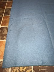 2pcs dark teal textured satiny weave upholstery fabric, 68″Wx114″L & 110″L