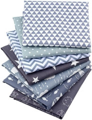 50Pcs 100% Cotton Fabric Bundle 10″ X 10″ Precut Fat Squares Sheets Printed Flor