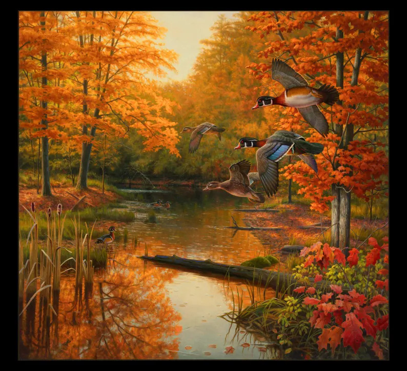 Magical Season Panel by Greg Alexander – Elizabeth’s Studio 36 x45″ Cotton Panel