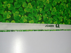 Joann Fabrics Green Clover with Silver Sparkle 1 Yard + 15″ x 45″ NEW