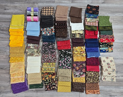 🔥🔥QTY 133 – Hand Curated FAT EIGHTHS Quilt Fabric Bundle Lot