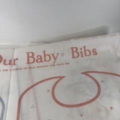 Vintage That’s Our Baby Bibs Do It Yourself Sewing Panels A Sheet Of 10 W/ Mice