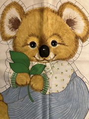 VTG Spring Mills KOALA BEAR Cut & Sew Fabric Panel Pattern 7518