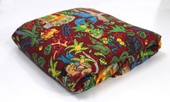 Indian Red Farida Kahlo Printed Cotton Fabric Beautiful Dressmaking Fabric US