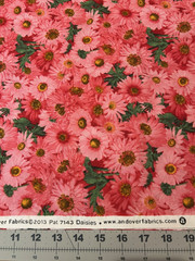 Pretty Pink Fresh Market Flowers Andover Fabrics BTY Quilting Sewing