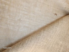 Rustic Burlap Fabric Tablecloth, Farmhouse Wedding Decor, Eco Friendly Craft Mat