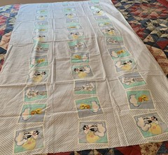 Warner Brothers Looney Tunes Babies Fabric Bugs Tweety Sylvester One Yard Cotton