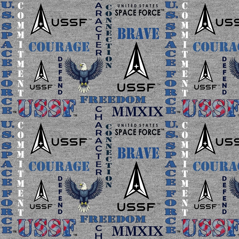 Space Force Graphs Words -43 Inches Wide By The Yard (BTY)