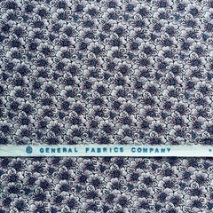 1.75 yards – General Fabrics Company Purple Blue Flowers Quilting Cotton HTF