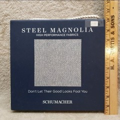 Set Of 2 Fabric Sample Books Schumacher Steel Magnolia Unique 88pcs