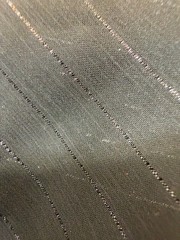 Black Sheer Metallic Pinstripe Fabric 2 Yards x 55” Wide Lightweight Shimmer