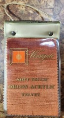 vintage WESTGATE “Soft Touch” ORLON ACRYLIC VELVET Fabric Sample Book VGC+